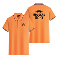 Thumbnail for Douglas DC-3 & Plane Designed Stylish Polo T-Shirts (Double-Side)