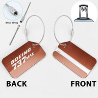 Thumbnail for Boeing 737Max Designed Fashion Metal Luggage Tags