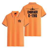 Thumbnail for Embraer E-190 & Plane Designed Stylish Polo T-Shirts (Double-Side)