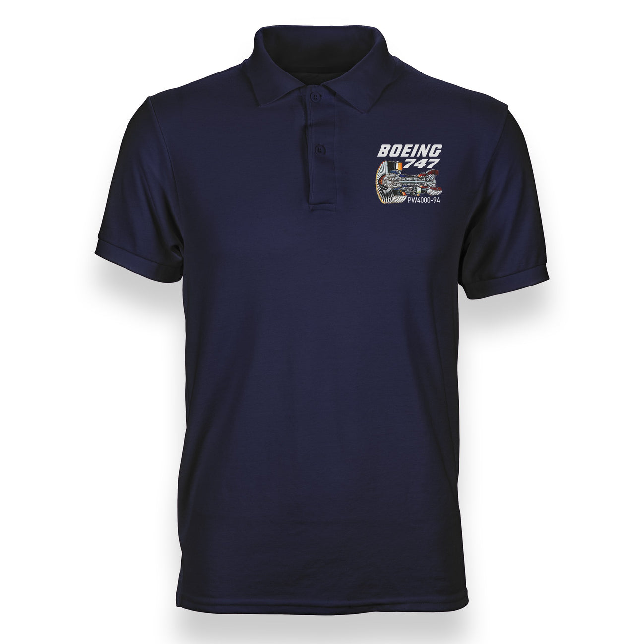 Boeing 747 & PW4000-94 Engine Designed "WOMEN" Polo T-Shirts