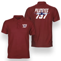 Thumbnail for Amazing Piloteyes737 Designed Double Side Polo T-Shirts