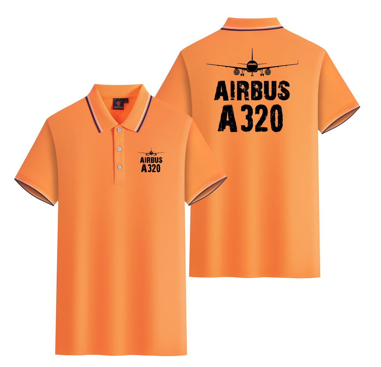 Airbus A320 & Plane Designed Stylish Polo T-Shirts (Double-Side)