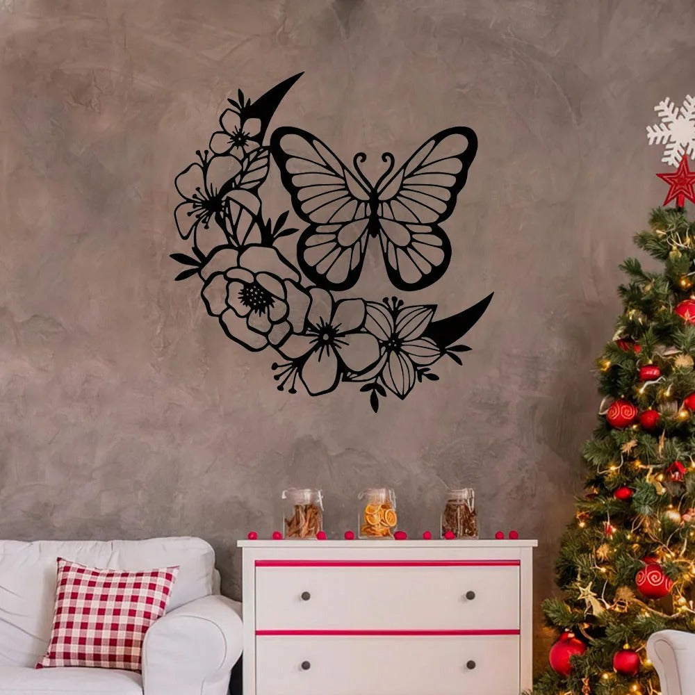 Moon Butterfly Wall Sculpture 31x32CM