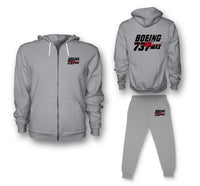 Thumbnail for Amazing 737 Max Designed Zipped Hoodies & Sweatpants Set