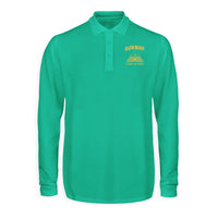 Thumbnail for Cleared For Takeoff Designed Long Sleeve Polo T-Shirts