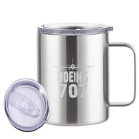 Thumbnail for Boeing 707 & Plane Designed Stainless Steel Laser Engraved Mugs