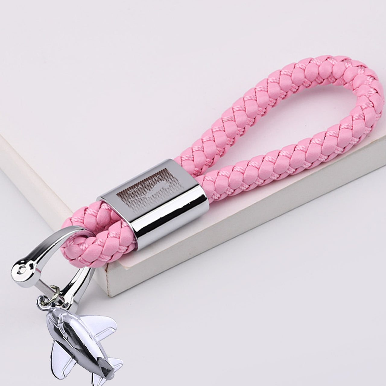 Airbus A350XWB & Dots Designed Leather Car Key Chains