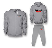 Thumbnail for Avgeek Designed Zipped Hoodies & Sweatpants Set