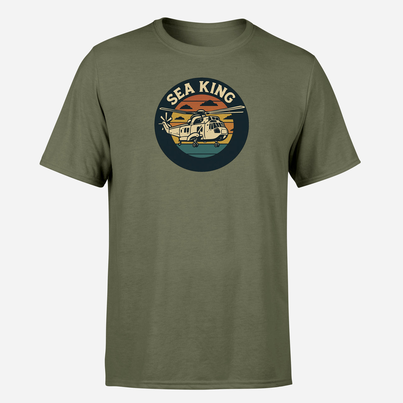 Sea King Helicopter Design Super Quality T-Shirts