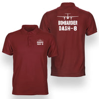 Thumbnail for Bombardier Dash-8 & Plane Designed Double Side Polo T-Shirts