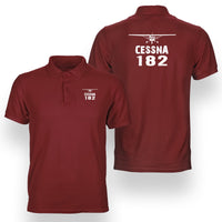 Thumbnail for Cessna 182 & Plane Designed Double Side Polo T-Shirts
