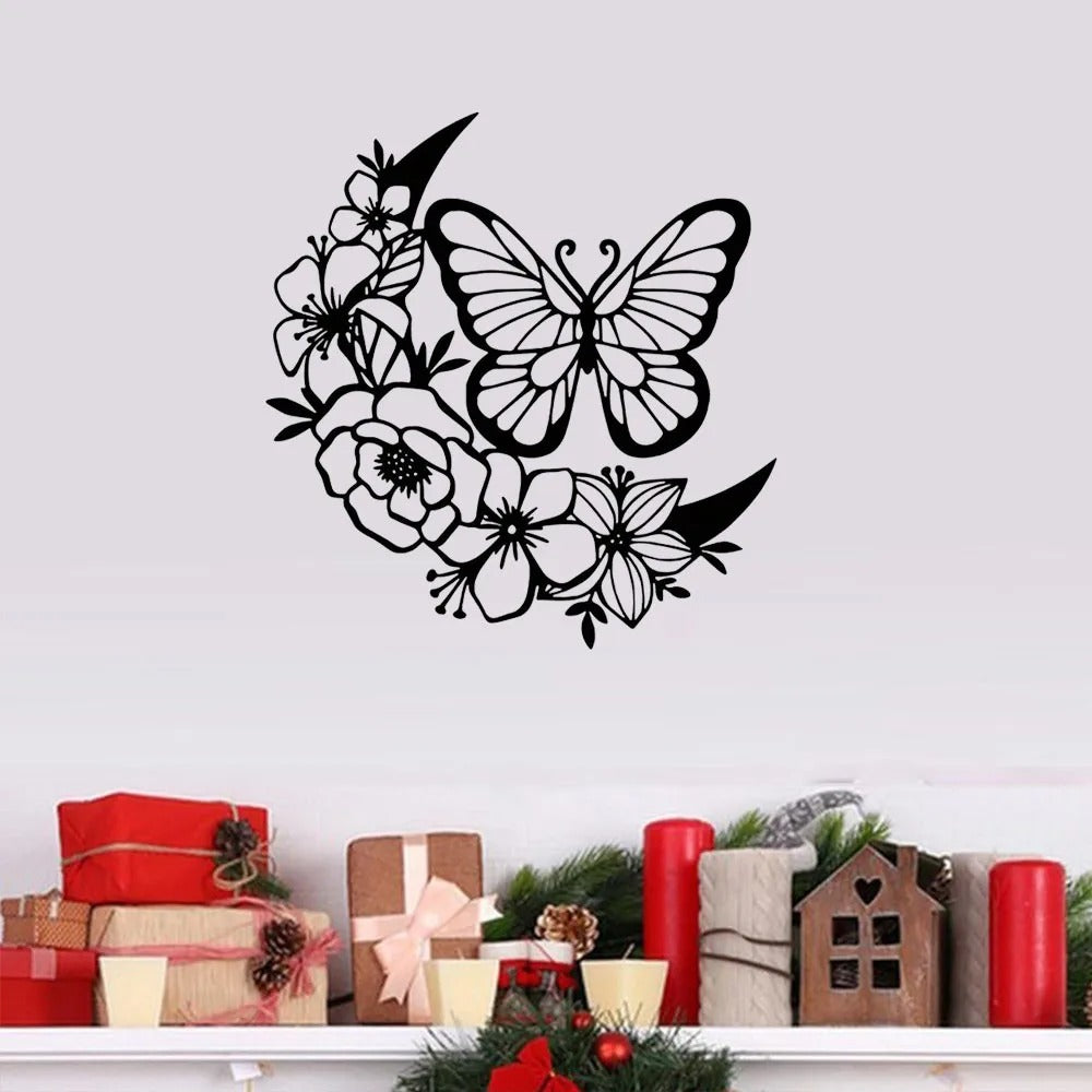 Moon Butterfly Wall Sculpture 31x32CM