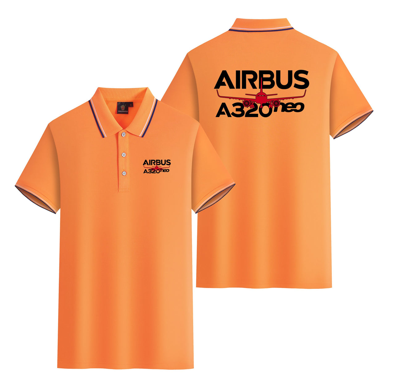 Amazing Airbus A320neo Designed Stylish Polo T-Shirts (Double-Side)
