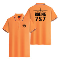 Thumbnail for Boeing 757 & Plane Designed Stylish Polo T-Shirts (Double-Side)