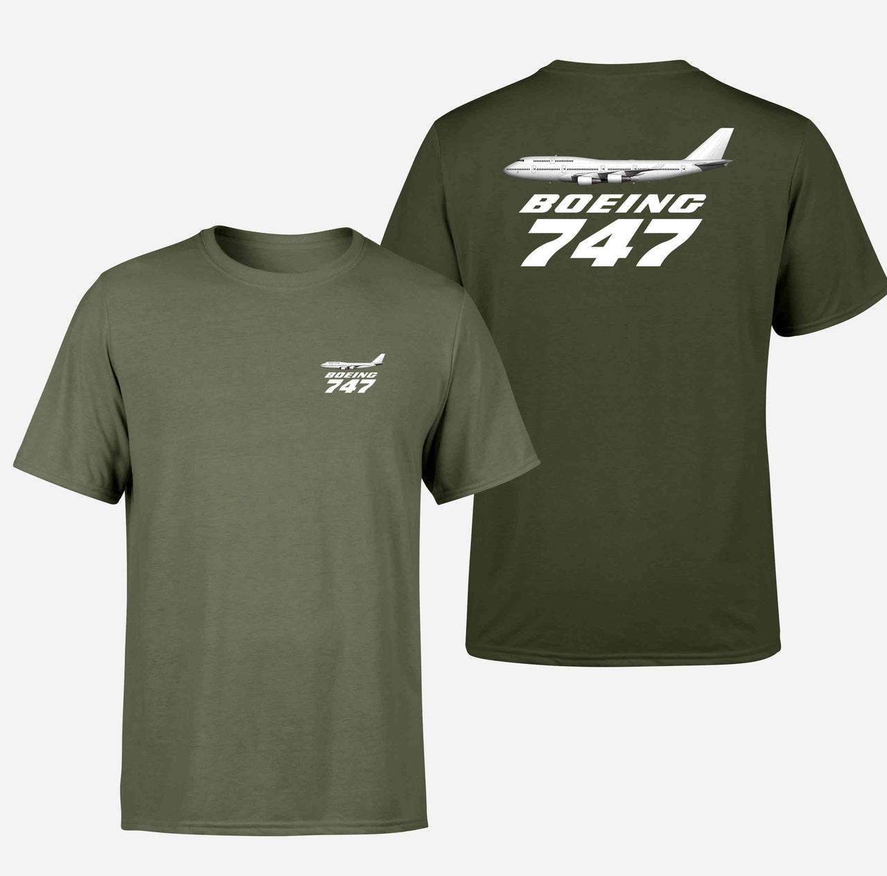 The Boeing 747 Designed Double-Side T-Shirts