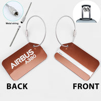 Thumbnail for Airbus A380 & Text Designed Fashion Metal Luggage Tags