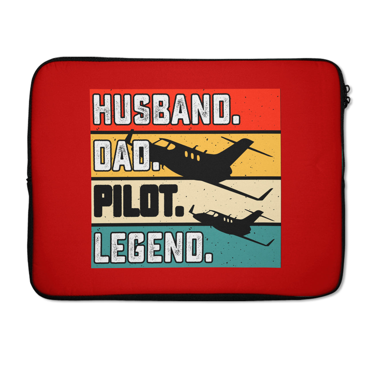 Husband & Dad & Pilot & Legend Designed Laptop & Tablet Cases