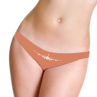Thumbnail for Airbus A340 Silhouette Designed Women T-back & Thongs