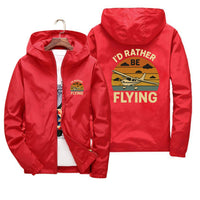 Thumbnail for Retro I'D Rather Be Flying Designed Thin Windbreaker Jackets