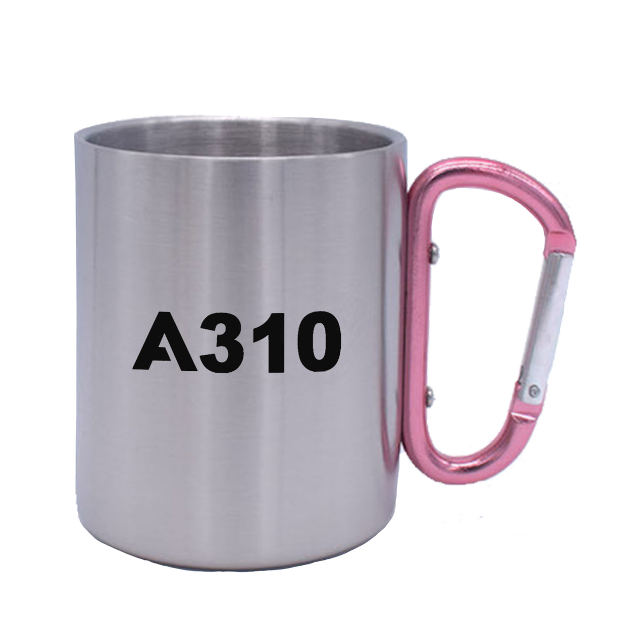 A310 Flat Text Designed Stainless Steel Outdoors Mugs