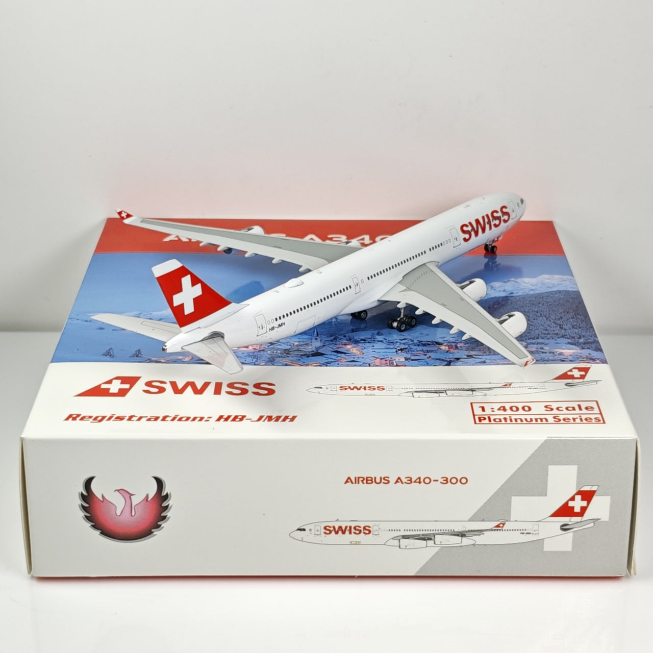 Swiss Airlines Airbus A340-300 HB-JMH Airplane Model