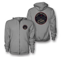 Thumbnail for Fighter Jet 16 - Death From Above Designed Zipped Hoodies