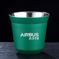 Thumbnail for Airbus A319 & Text Designed Double Wall Stainless Steel Coffee Mugs