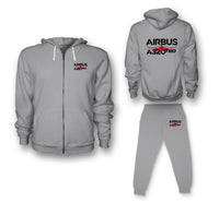 Thumbnail for Amazing Airbus A320neo Designed Zipped Hoodies & Sweatpants Set
