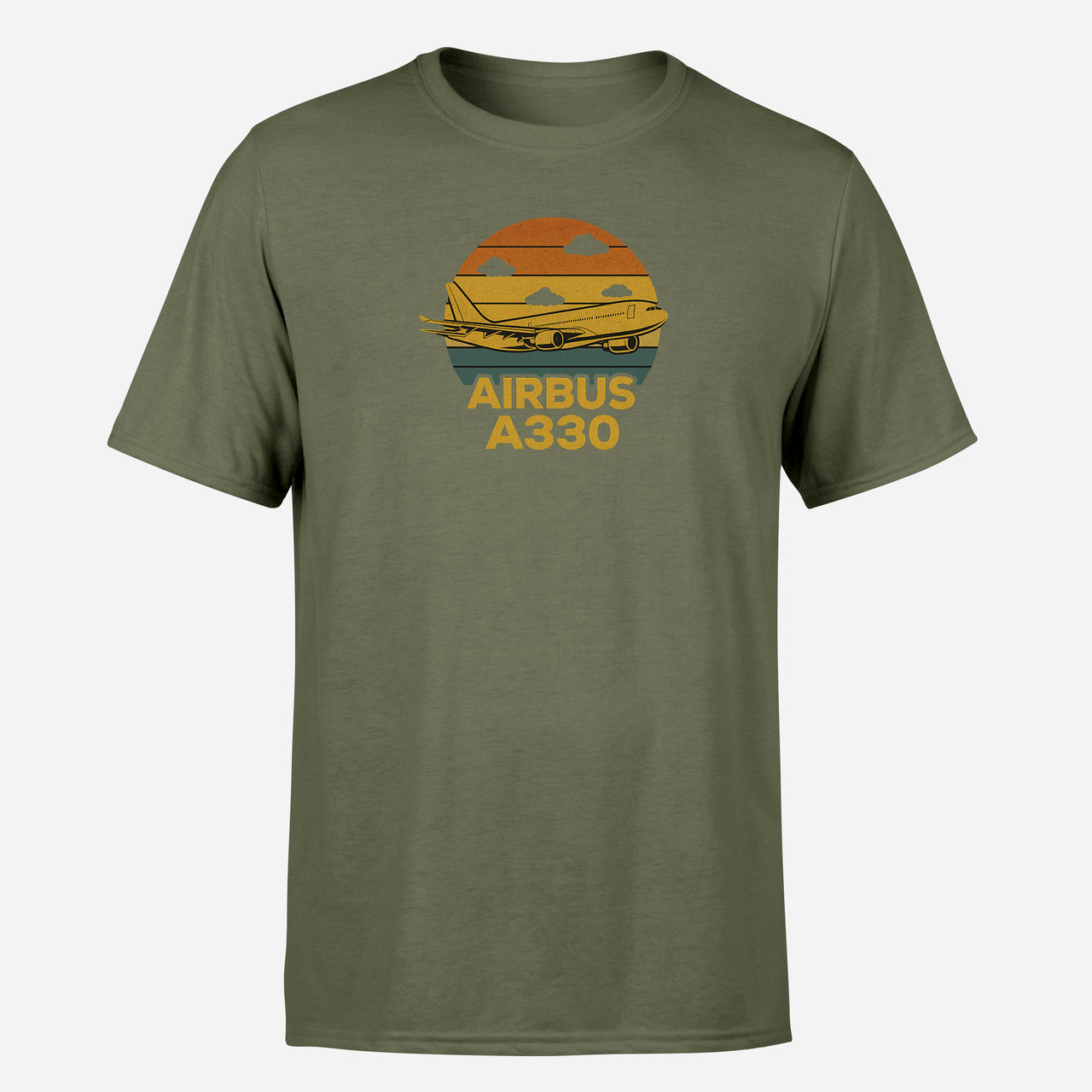 Retro Airbus A330 Design Super Quality T-Shirts