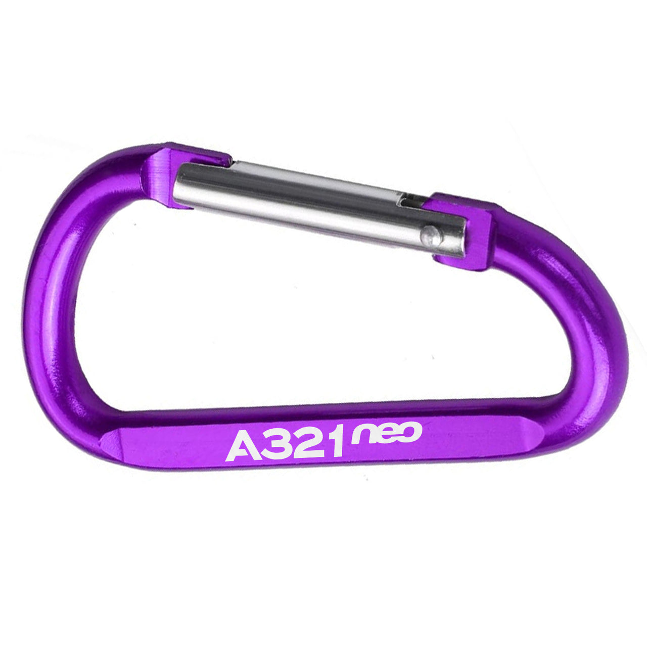A321neo & Text Designed Aluminum Alloy Carabiner Key chains