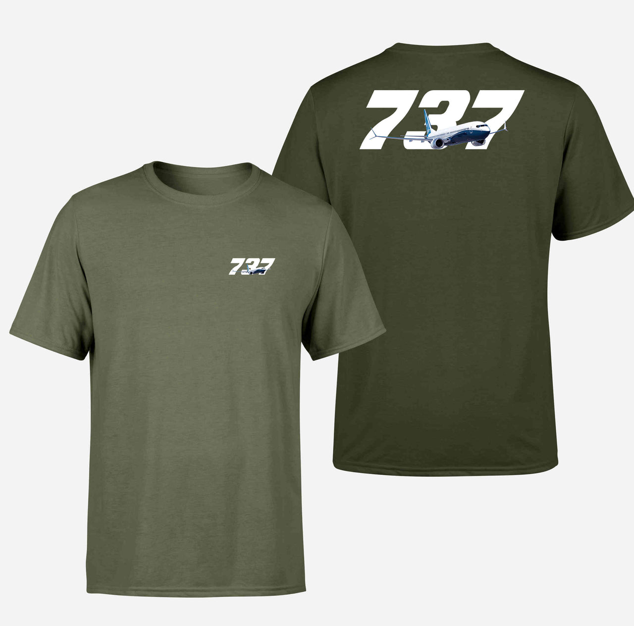 Super Boeing 737 Designed Double-Side T-Shirts