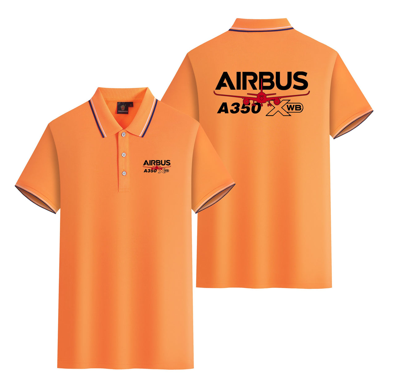 Amazing Airbus A350 XWB Designed Stylish Polo T-Shirts (Double-Side)