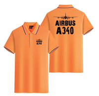 Thumbnail for Airbus A340 & Plane Designed Stylish Polo T-Shirts (Double-Side)