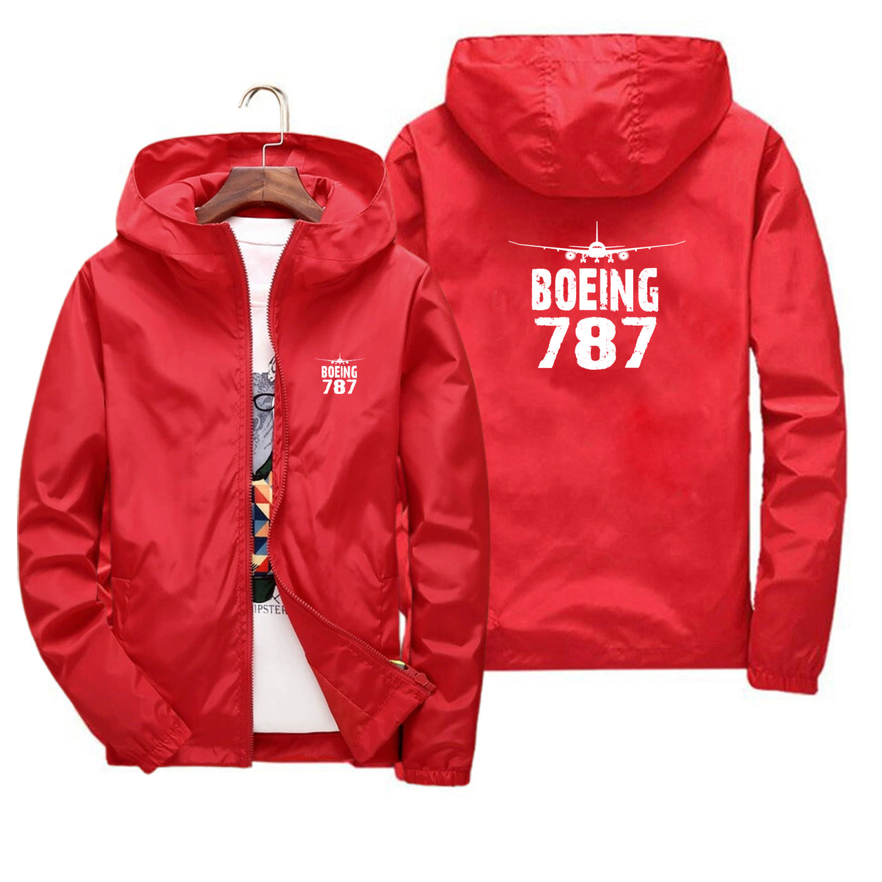 Boeing 787 & Plane Designed Thin Windbreaker Jackets - view 14