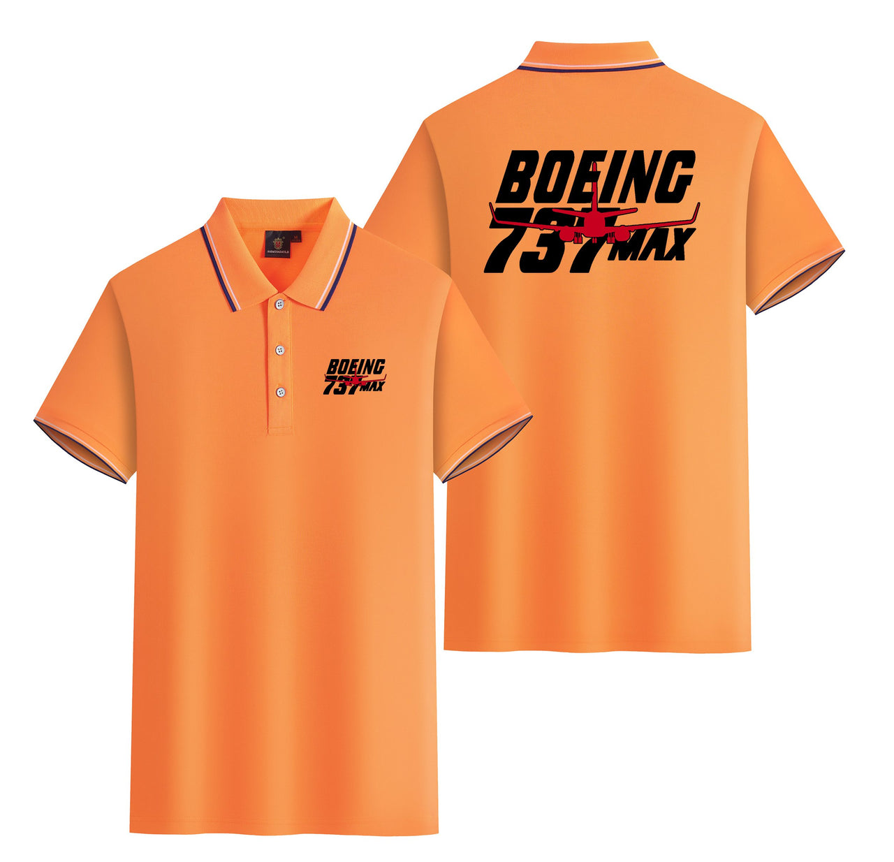 Amazing 737 Max Designed Stylish Polo T-Shirts (Double-Side)