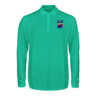 Thumbnail for Fly The Night Designed Long Sleeve Polo T-Shirts