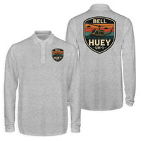 Thumbnail for Retro BELL HUEY UH-1 Designed Long Sleeve Polo T-Shirts (Double-Side)