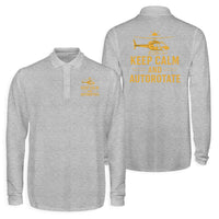 Thumbnail for Keep Calm and Autorotate Designed Long Sleeve Polo T-Shirts (Double-Side)