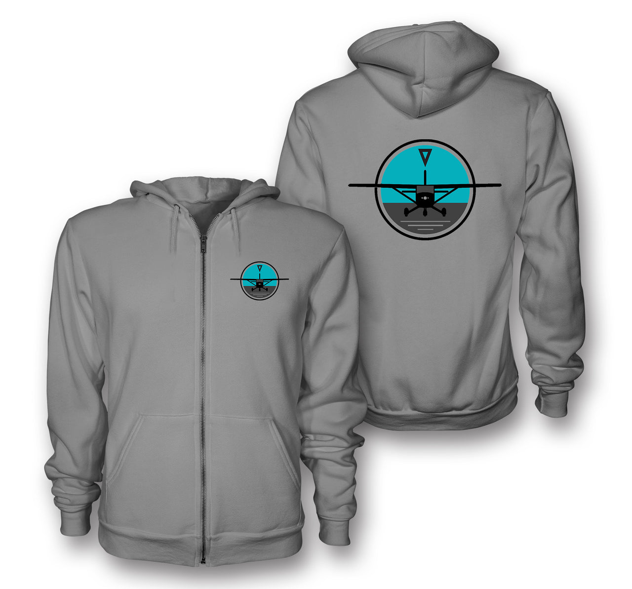 Cessna & Gyro Designed Zipped Hoodies