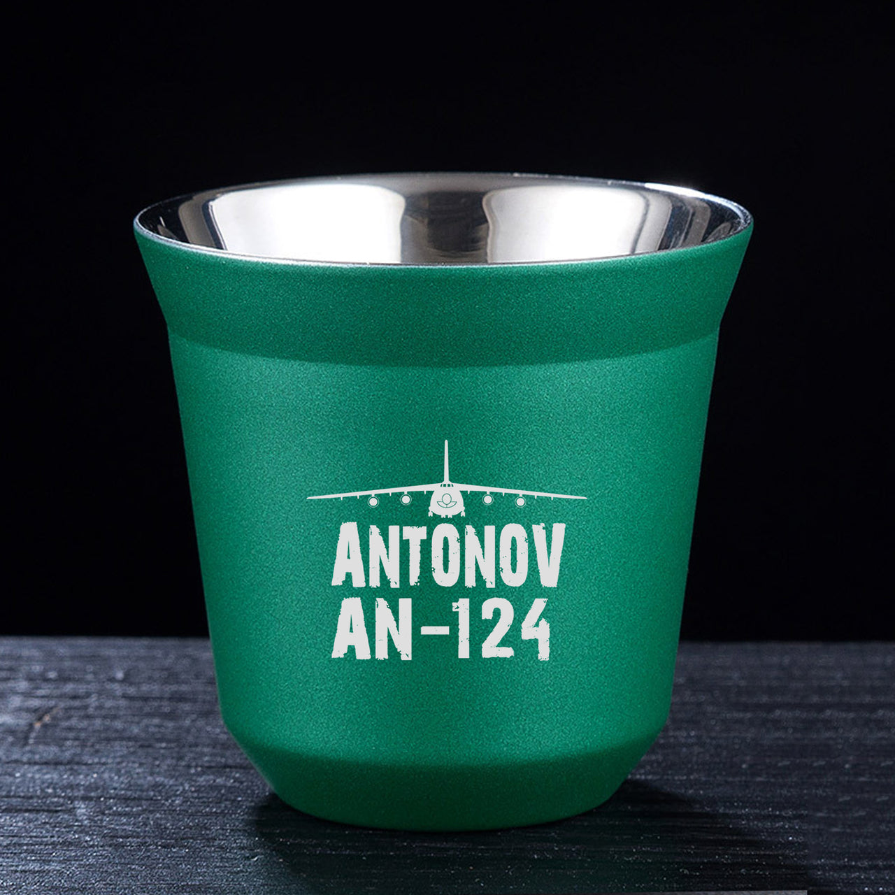 Antonov AN-124 & Plane Designed Double Wall Stainless Steel Coffee Mugs