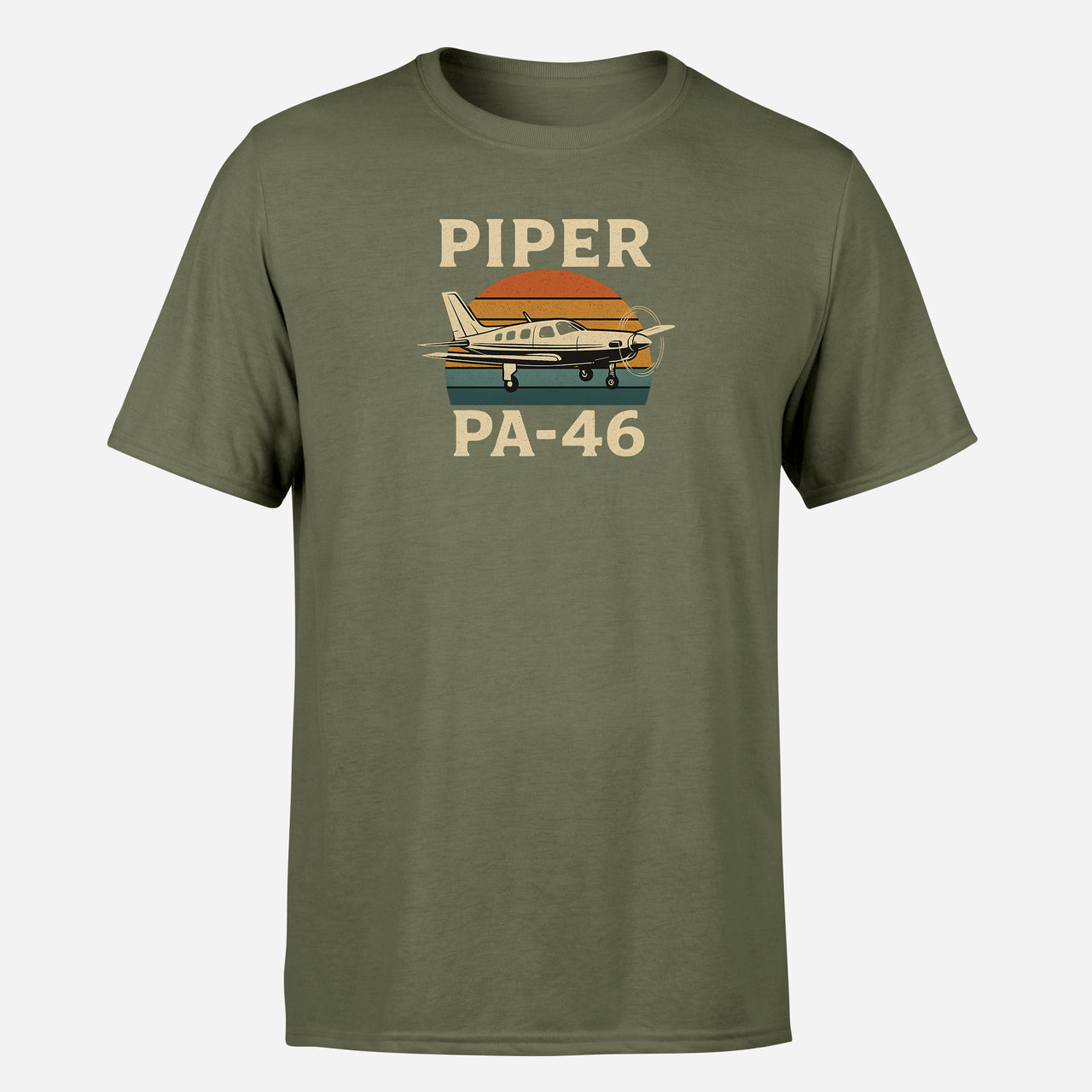 Retro Piper PA-46 Design Super Quality T-Shirts