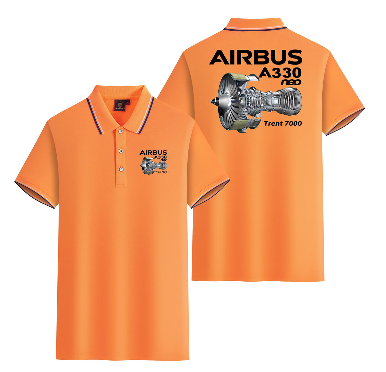 Airbus A330neo & Trent 7000 Designed Stylish Polo T-Shirts (Double-Side)