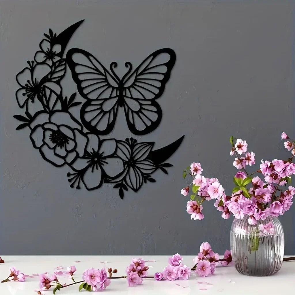 Moon Butterfly Wall Sculpture 31x32CM