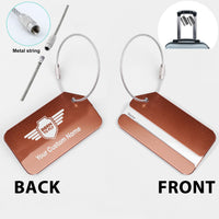 Thumbnail for Custom Name (Badge 5) Designed Fashion Metal Luggage Tags