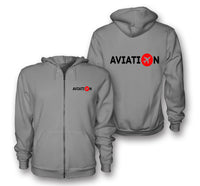 Thumbnail for Aviation Designed Zipped Hoodies