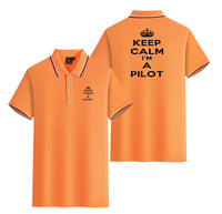 Thumbnail for Keep Calm I'm a Pilot Designed Stylish Polo T-Shirts (Double-Side)