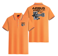 Thumbnail for Airbus A350 & Trent Wxb Engine Designed Stylish Polo T-Shirts (Double-Side)