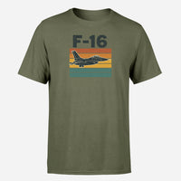 Thumbnail for Retro Fighter Jet F16 Design Super Quality T-Shirts