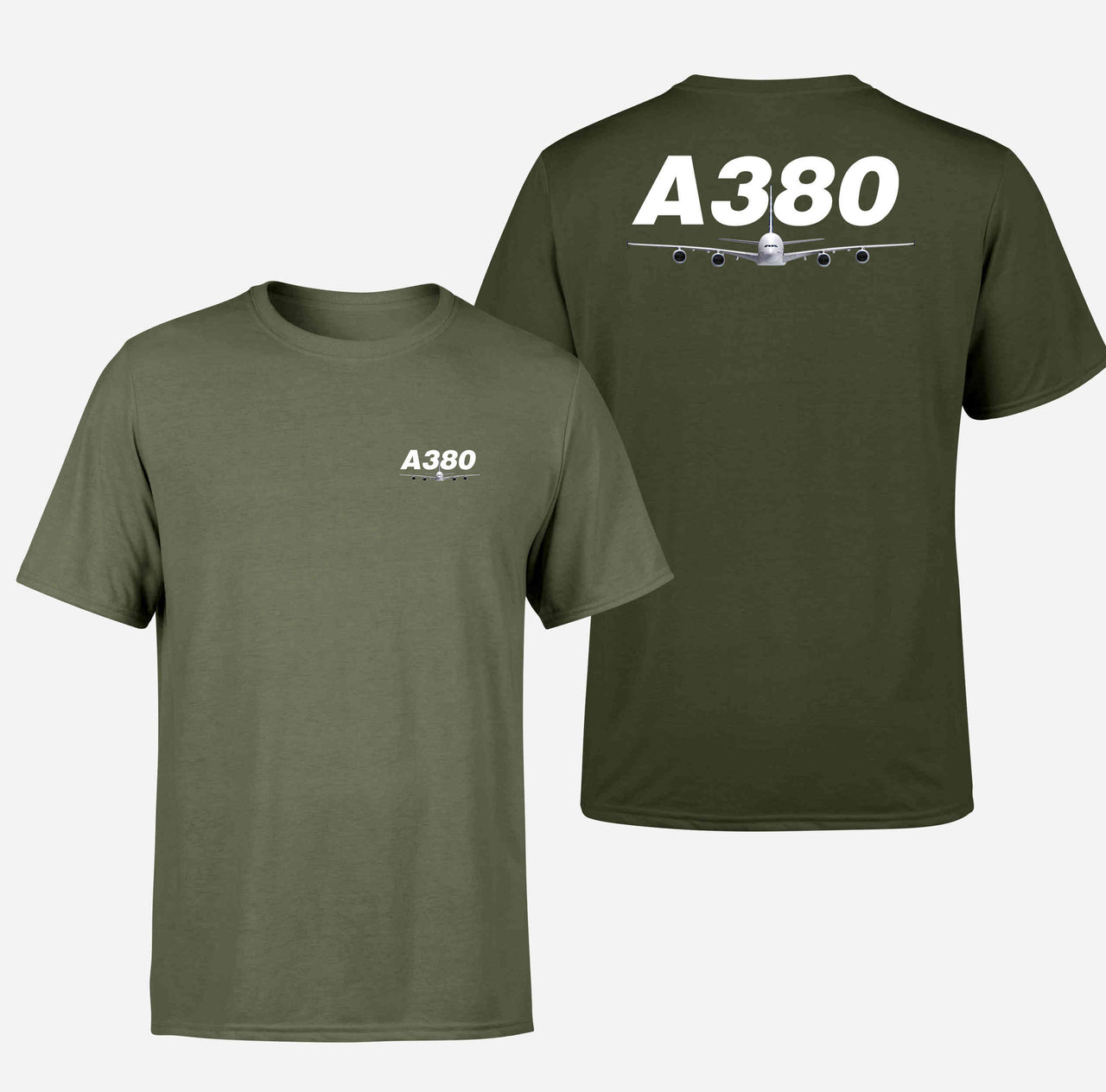 Super Airbus A380 Designed Double-Side T-Shirts