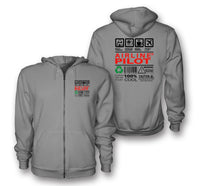 Thumbnail for Airline Pilot Label Designed Zipped Hoodies